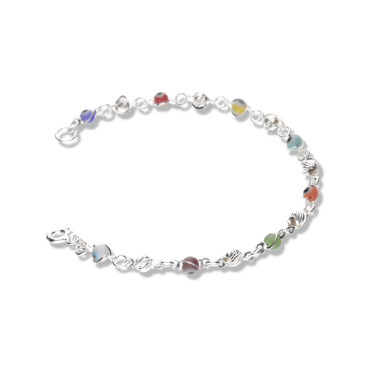 Pulsera de Ojo Turco Multicolor c/Diamantado Slash