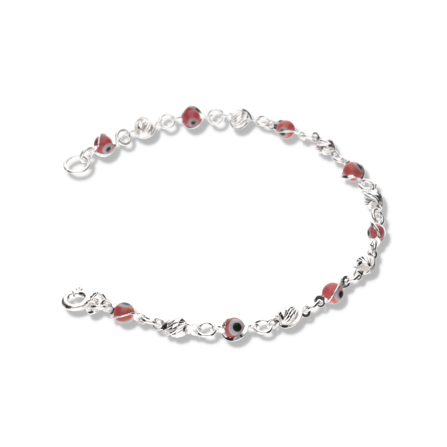 Pulsera de Ojo Turco Rojo c/Diamantado Slash