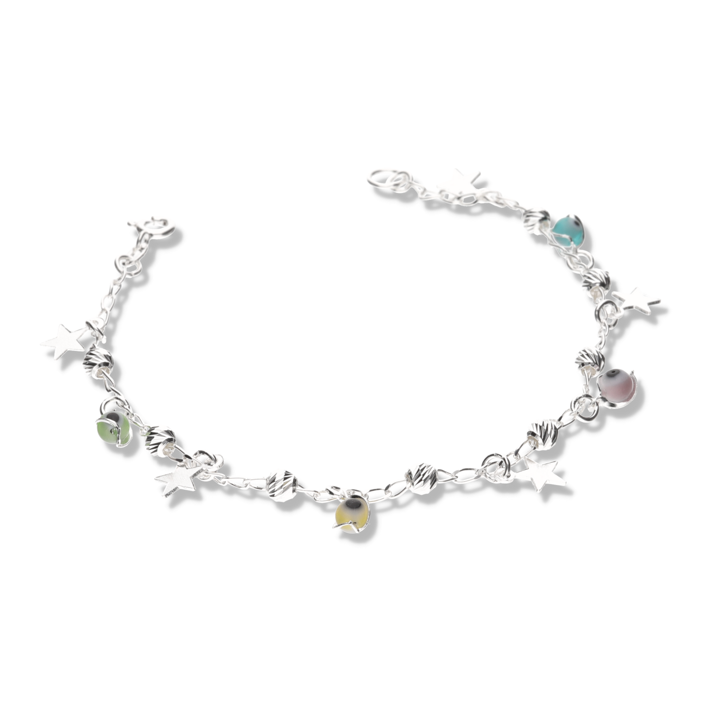 Pulsera con Estrellas y Ojos Turcos