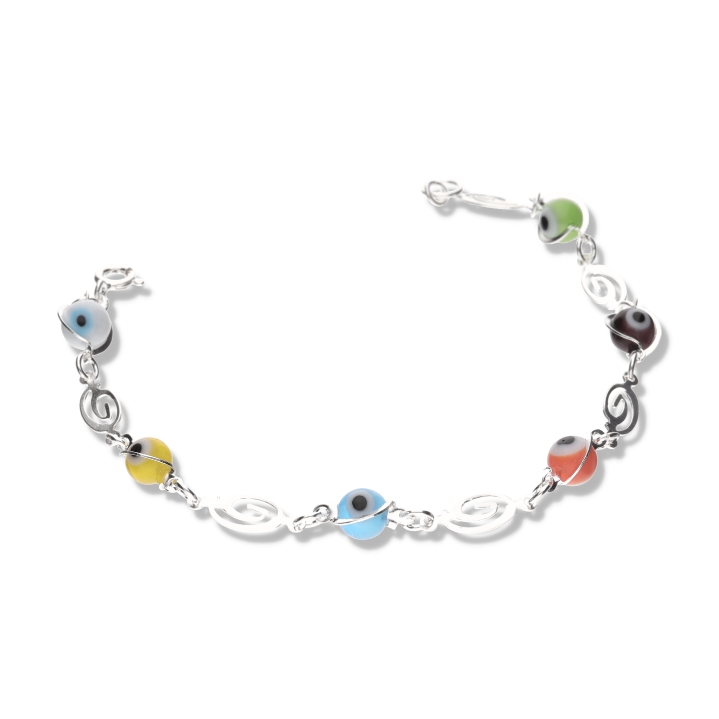 Pulsera de Espirales y Ojos Turcos